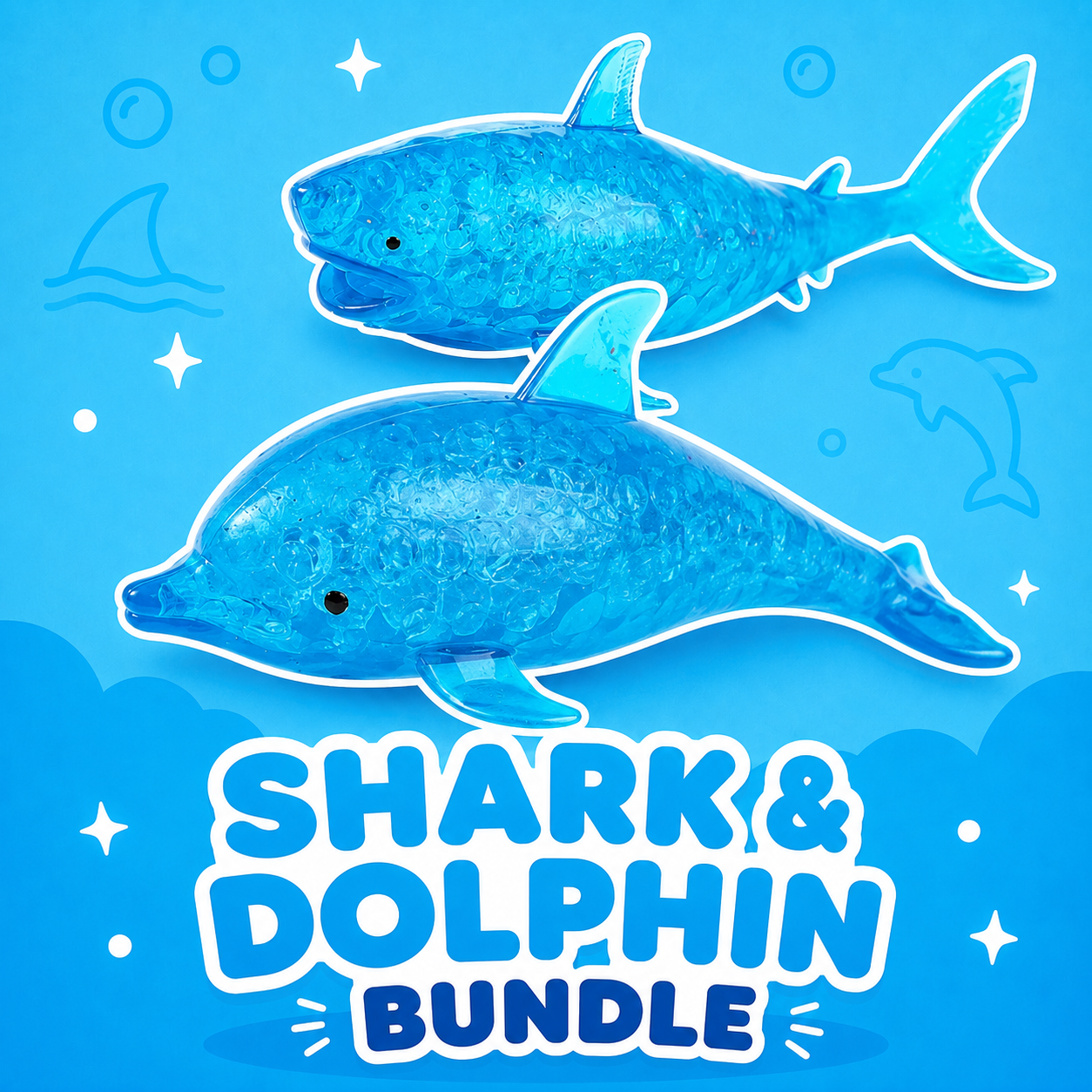 Dolphin & Shark squishy
