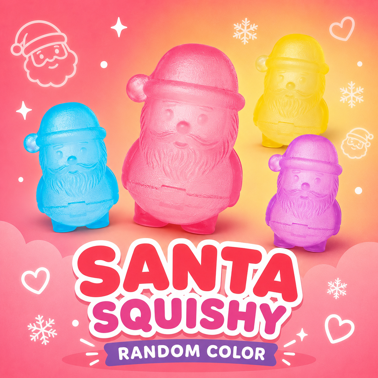 Santa squishy (surprise color)