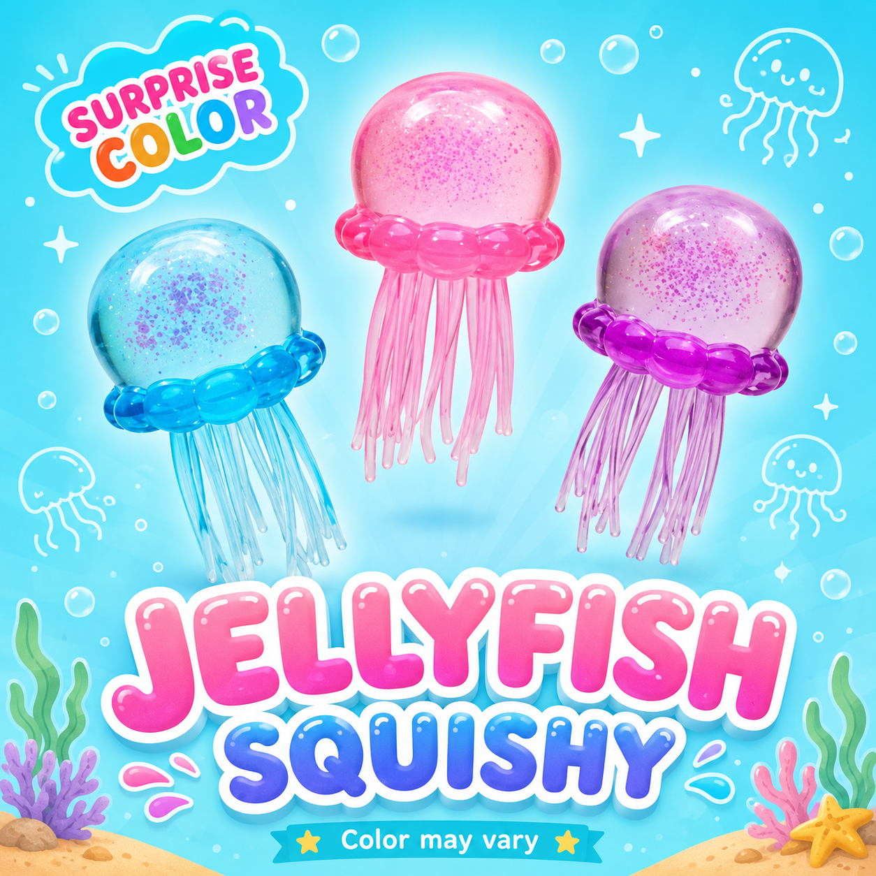 Jellyfish Squishy (Surprise Color)
