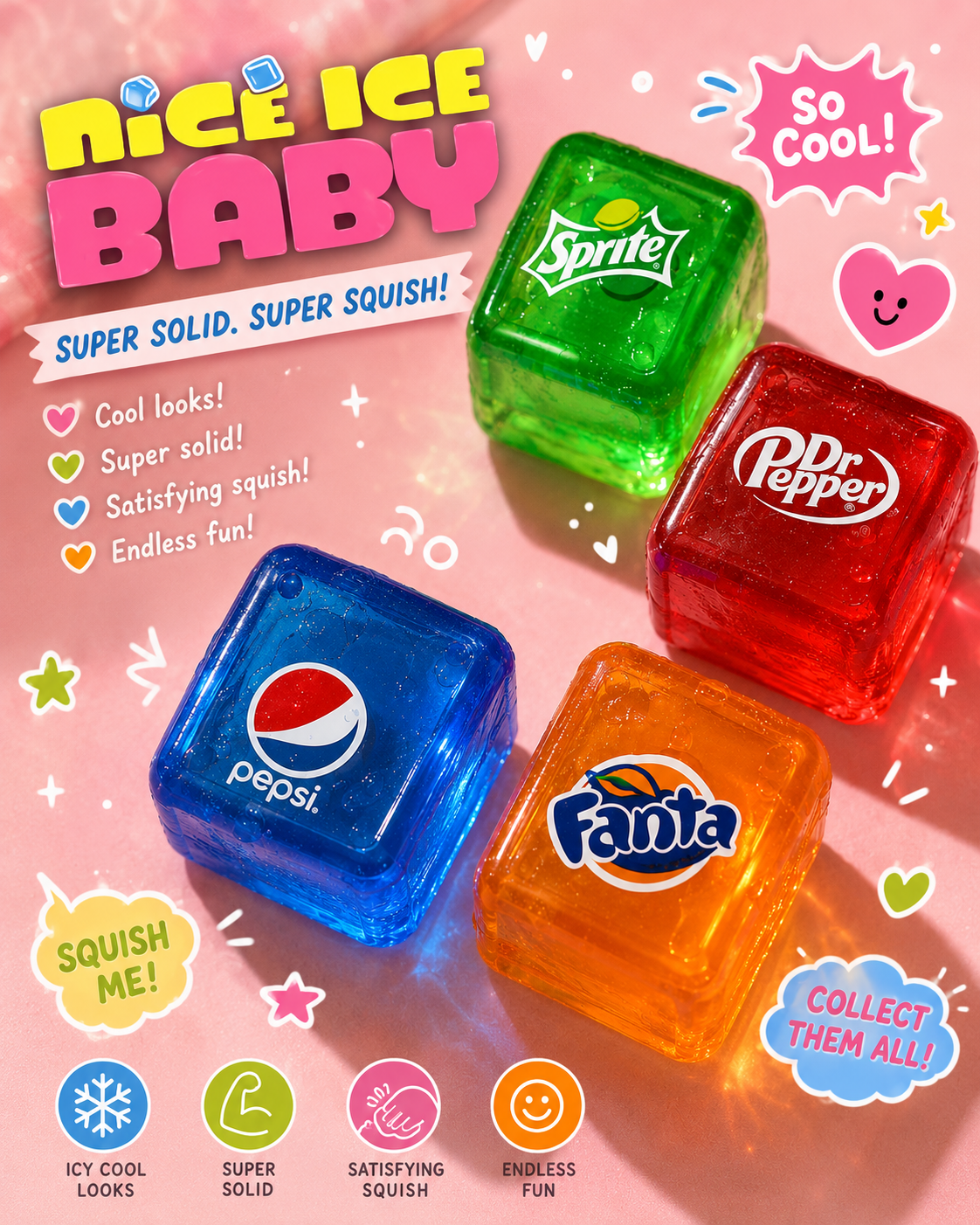 Soda Squishies — 4 Pack