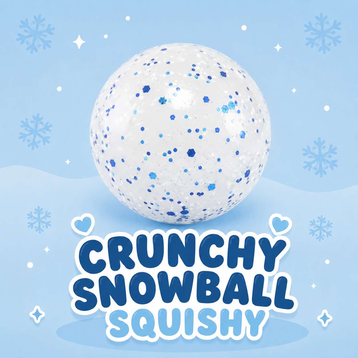 Crunchy Snowball Squishy